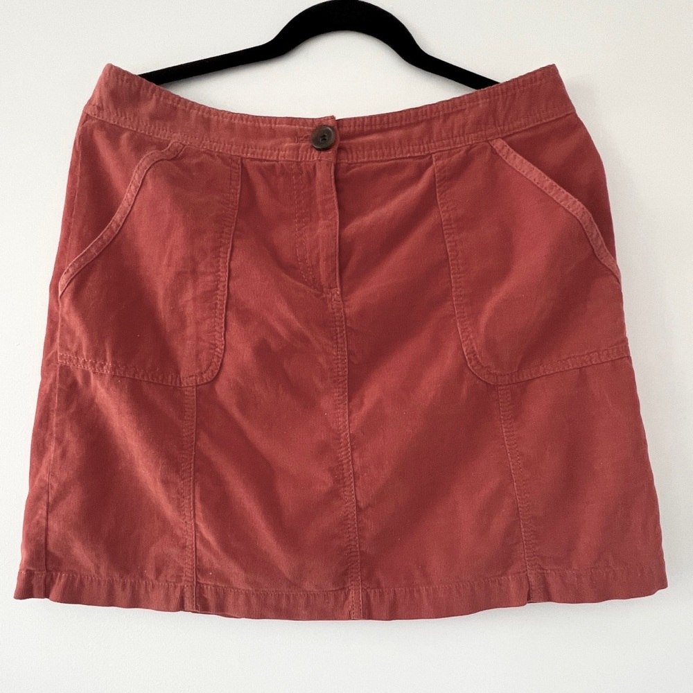Caslon Rust Mini Skirt